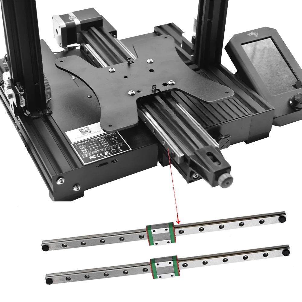 Linear Rail Mgn12H Set - ชุดรางเลื่อนคู่ Y-AXIS รุ่น MGN12H สำหรับเครื่องพิมพ์สามมิติ Ender