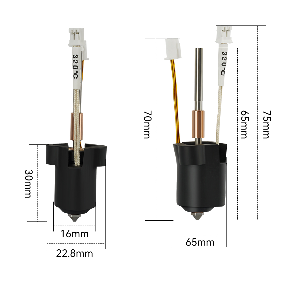 ชุดหัวฉีดความร้อน Creality K1/ - High Flow Ceramic Hotend บทวิจารณ์และราคา